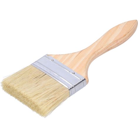 10 pinceaux multifonctionnels (7,6 cm) à manches en bois pour peindre, vernir, coller et appliquer du gesso (1/5)