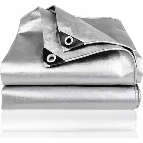 3 4m Bache de Protection, Bache, Bache avec Oeillets, Bache de Protection, Indéchirable Bache Protection, Bache Etanche Convient pour Bois de Chauffage Jardin Voiture (1/4)