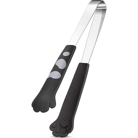 1 pièce Pince à Grillades en Acier Inoxydable Pince à Saucisses Cadeau Homme Accessoires pour Grillades pour Homme Papa Grand-Père, Passe au Lave-Vaisselle, Argenté(Patte de chat) (1/5)