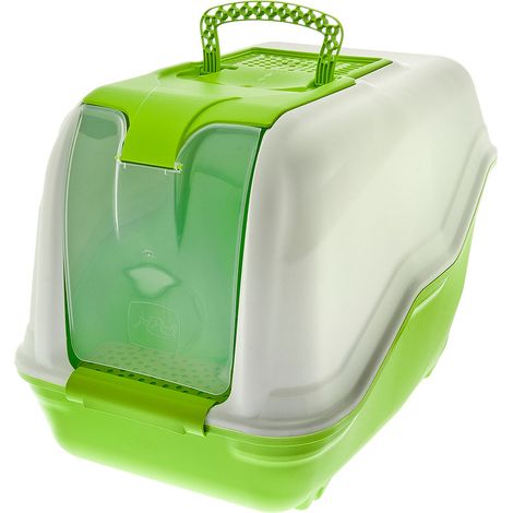 Geschlossene Katzentoilette mit extra großem Filter Modell Netta Maxi (1/4)