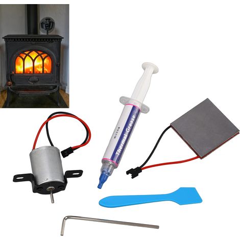 Kit de générateur thermoélectrique à moteur, pièces de rechange pour ventilateur de cheminée, compatible avec la plupart des ventilateurs de cheminée courants. (1/5)