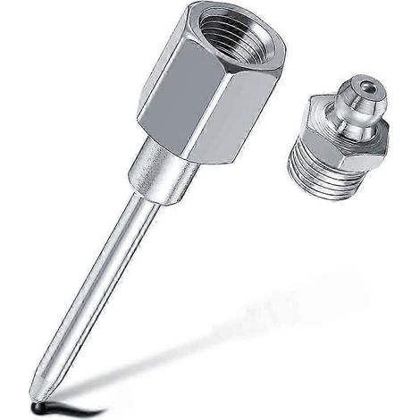 Adaptateur de graisse à aiguille étroite avec distributeur de graisse à aiguille à pointe en acier trempé et filetage NPT 18 pouces FDQ (1/5)
