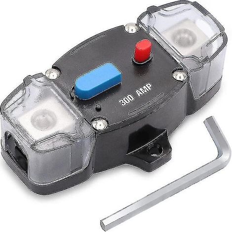 12–48 V DC 300 A Leitungsschutzschalter mit manueller Rückstellung, Inline-Sicherung für 0–8 AWG Trolling-Autoradios (1/5)