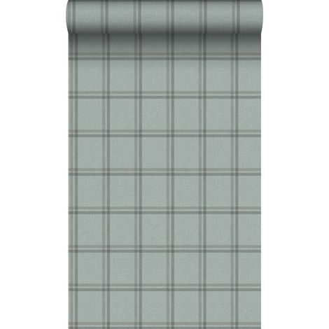papier peint vichy bleu grisâtre - Origin Wallcoverings (1/5)