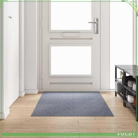 42011433 Tapis Couloir Gris clair 100 x 100 cm tissu (1/5)