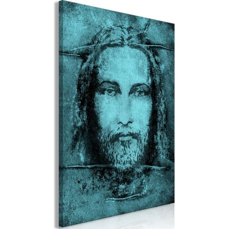 Photo - Linceul de Turin en turquoise (1 partie) vertical (1/3)