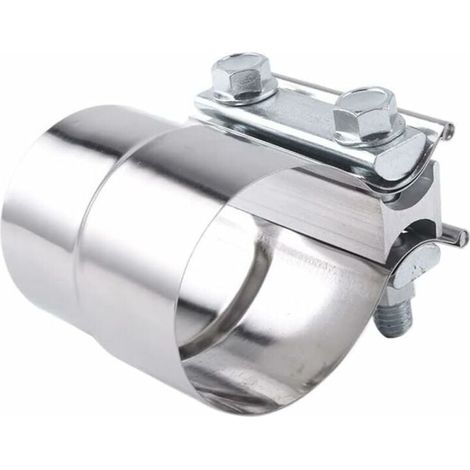 Collier de Tuyau d'échappement Connecteur Tuyau d'échappement Collier Serrage Echappement Raccord Tuyau échappement Manchon Echappement Colliers d'échappement pour Auto,2,5 pouces-LIAIKI