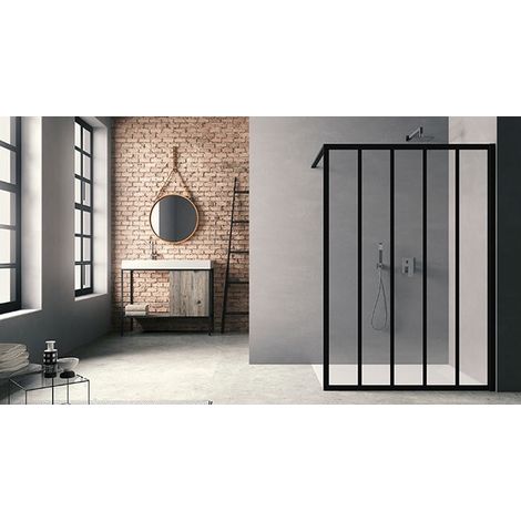Paroi de retour pour paroi de douche Loft Laqué blanc - H200xL36 cm - KLOFTR36SCL (1/5)