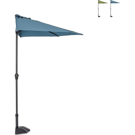 Halbrunder Balkon-Sonnenschirm Ø270 cm Kalife YES - Blau (1/5)