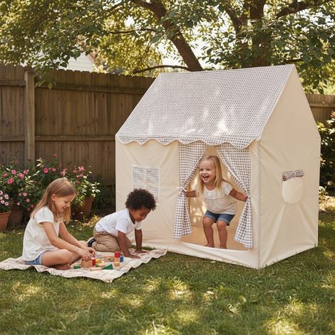 MIPAN.Tente De Jeux Pour Enfants -105x120x128cm - Tente Pour Enfant Pas Cher - XL Maison de Jouets - Gris Beige - Jeux - Jouets MIPAN.Tente De Jeux Pour Enfants -105x120x128cm - Tente Pour Enfant Pas Cher - XL Maison de Jouets - Gris Beige - Jeux - Jouets