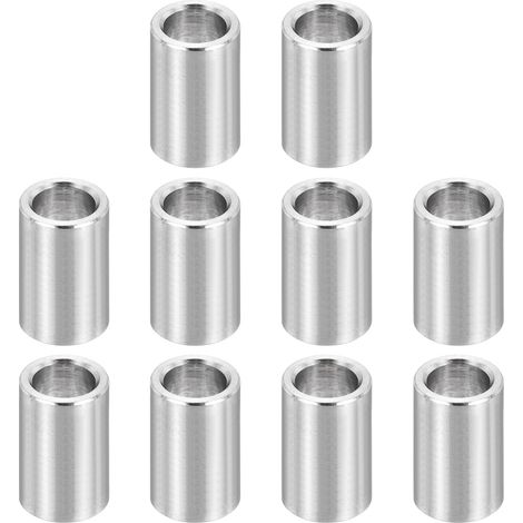 Entretoise en Acier Inoxydable, 12Pcs Entretoise Métallique 7mm ID x 10mm OD x 16mm L Bague à Vis pour 1/4" ou M7 Boulon (1/5)
