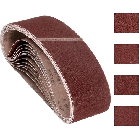 16 Pcs Bandes Abrasives 100mm x 915mm Pour Ponceuse À Bande (1/5)