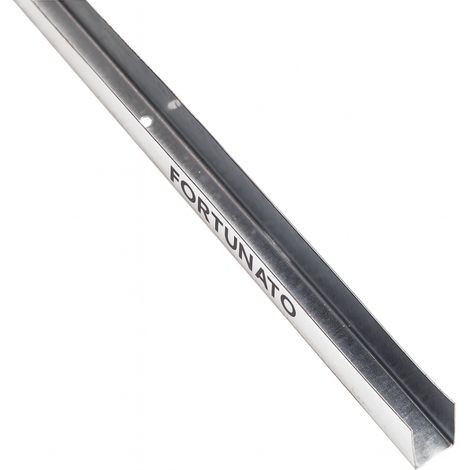Set guide u standard cartongesso 1,5 m preforate sp 0,6 mm misura 28x16x28 mm pezzi 24 - confezione 1