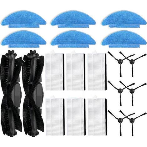 Geeignet für Everybot Q3 Plus, Q3 und TESLA AI300 PLUS Staubsauger: Verbrauchsmaterialien, Hauptwalze, Seitenbürste, Filter und Reinigungstuch. (1/5)