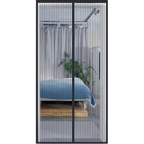 Fibre de verre magnétique, maille très résistante, rideaux avec aimants plus puissants (80 x 210 cm) (1/5)
