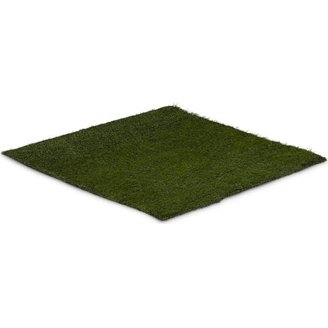 Gazon synthétique 30 mm – 100 x 100 cm – Résistant aux UV – Perméabilité 60 l/min/m² – Confort pieds nus – Hillvert (1/7)