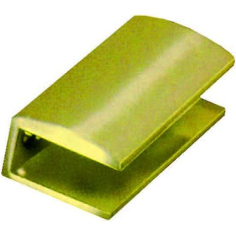Mensole A Morsetto - mm.50x25 - ottone lucido - 4 pz
