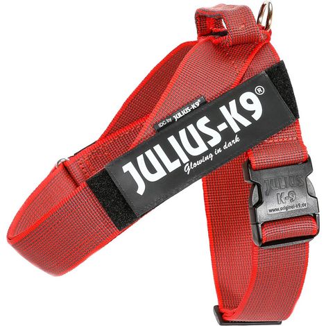 Rosso - Pettorina Julius K9 IDC Color & Gray Belt harnessTg XL misura 2 torace 71-96 cm peso 28-40 kg (1/5)