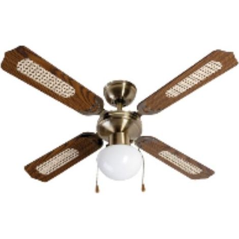 FPLUS ventilador de techo 5102 107 cm 50w , Acerca de este producto
Este ventilador de techo con diseño de época es óptimo para un espacio interior y está equipado con 4 aspas, un