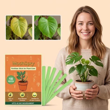 Düngesticks für Zimmer- und Gartenblumen, Topfpflanzen und Grünpflanzen mit gelben Blättern – 18 Stück -- BIEMMEDUE (1/5)