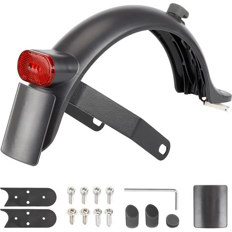 Garde-boue compatible avec trottinette électrique, garde-boue arrière compatible avec trottinette, support métallique, accessoires pour trottinette électrique compatibles avec Xiaomi (1/5)