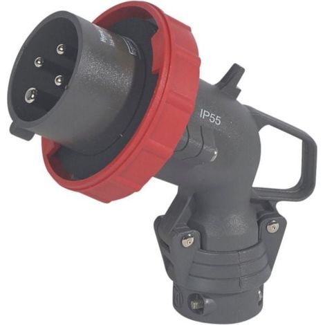 Fiche mobile coudée Hypra IP66/67-55 16A - 380V à 415V - 3P+T - plastique - LEGRAND