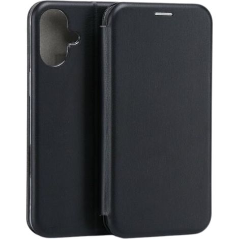 Funda magnética Beline Book para iPhone 16 Plus de 6,7 pulgadas, color negro.