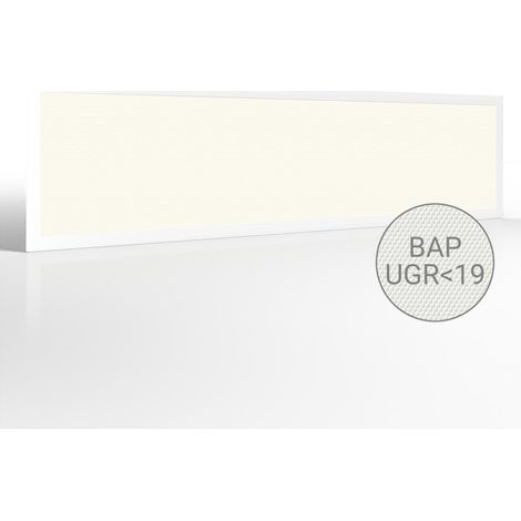 LED Panel 120x30cm 40W UGR19 110lm/w Rahmen weiß - Lichtfarbe: Neutralweiß 4000K