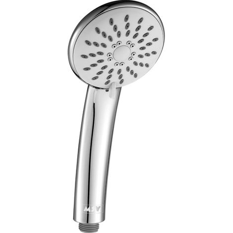 Pommeau de douche MSV Delfina Ø 91 mm – 3 fonctions – Économie d'eau 54 % – Chromé (1/4)