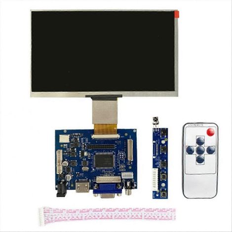 7-Zoll-HD-LCD-Bildschirm (50 Pins, 1024 x 600) – DIY-Gehäuse-Bildschirmbausatz mit kompatibler Treiberplatine (1/5)