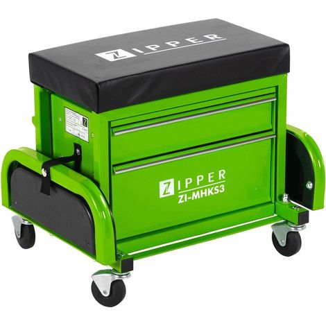 Sgabello carrello 2 cassetti con ruote officina auto moto Zipper zi-mhks3