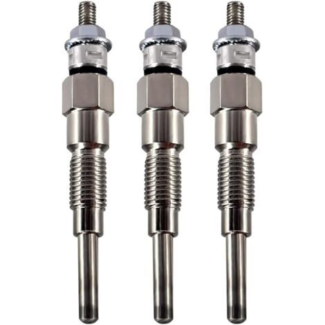 Lot de 3 bougies de préchauffage 16851-65510 16851-65512 pour tracteur Kubota D722 D902 D905 D1005 D1105 V1505 V1305 B1700D B1700E ZD326 ZD326 ZD305 31 Tondeuse BX1800D BX1830D (1/5)