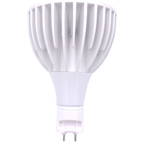 QORVA-Tigrezy Projecteur de lampe de galle de haricot LED G12 40W 100-277V adapté au projecteur de rail de magasin de vêtements-blanc chaud 3000K