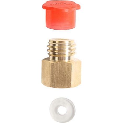 Adaptateur pour bouteille de soda Stream Filetage, compatible avec les réservoirs Quooker Cube, filetage femelle TR21-4 vers mâle TR21-3 (1/5)