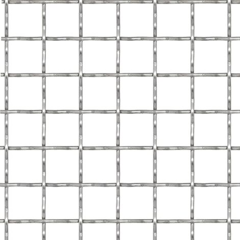Maison Exclusive - Wellengitter Edelstahl 50×50 cm 21×21×2,5 mm