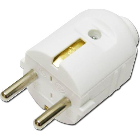 Clavija Bipolar Blanca con TT 11002-50405 en Blister