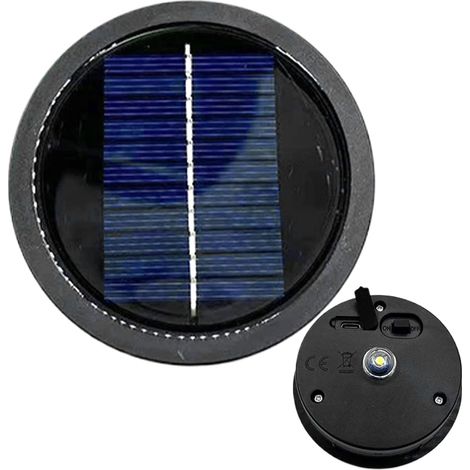 1 Boîtier à piles 600 mAh étanche, accessoire éclairage solaire jardin, pour lampe LED allée (1/5)