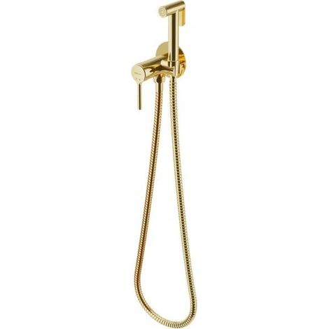 Verdeckter Bidet-Wasserhahn mit goldener Handbrause