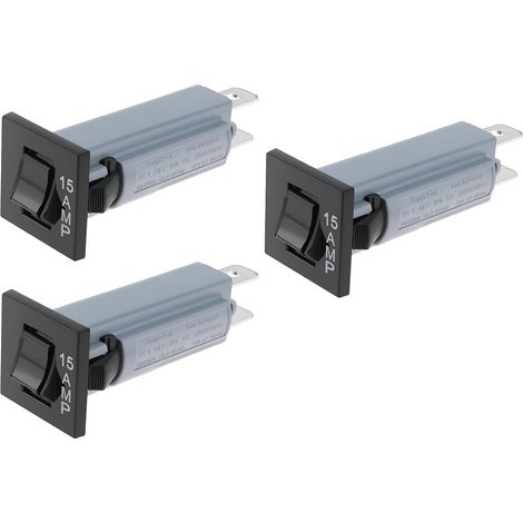 [NIE BENUTZT]Typ 15A 3-teiliger Thermoschutzschalter 240VAC 120VAC 50VDC Überlastschutz für Haushaltsgeräte (1/5)
