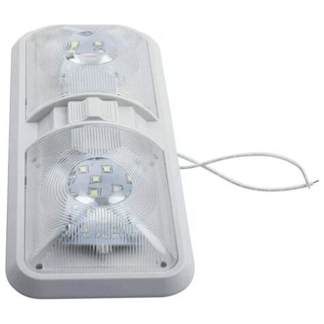 12V LED-Deckenleuchte für Wohnmobile, Boote und Campervans mit Schalter, 48 LED 800LM Wohnwagen-Kuppel-Deckenleuchte für Wohnmobilanhänger (FDC)