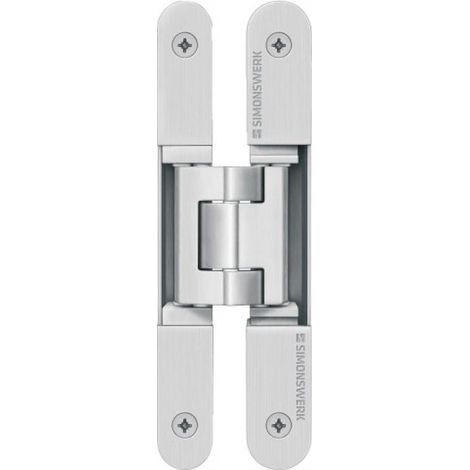 Paumelle Tectus TE 540 3D aspect inox en boîte de 2 - SIMONSWERK