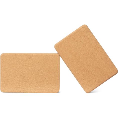 Bloc de Yoga en Liège Naturel, 23 x 15 x 8cm, lot de 2 (1/5)