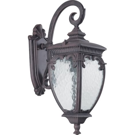 Maytoni Fleur applique esterno nero E27 IP44 alluminio (1/2)