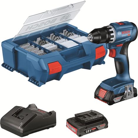 Bosch Akku-Bohrschrauber GSR 18V-45 2x 2,0 Ah Akku + Ladegerät in L-Case Pick&Click - 06019K3205 (1/5)