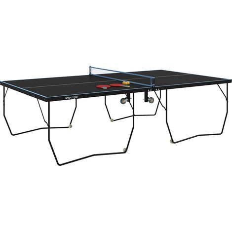 Mesa de ping pong plegable para exterior con red, ruedas, palas y pelotas 274 x 152,5 x 76 cm (1/5)
