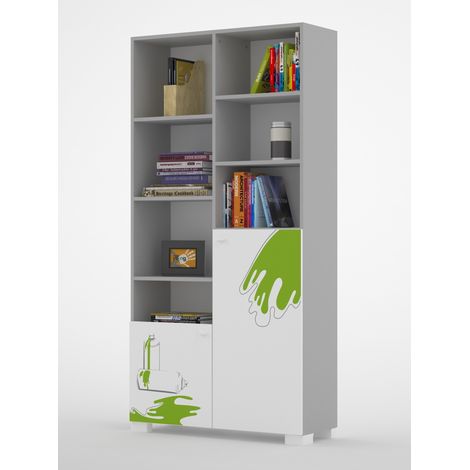 Librería GRAFFITI ART 100 cm blanco