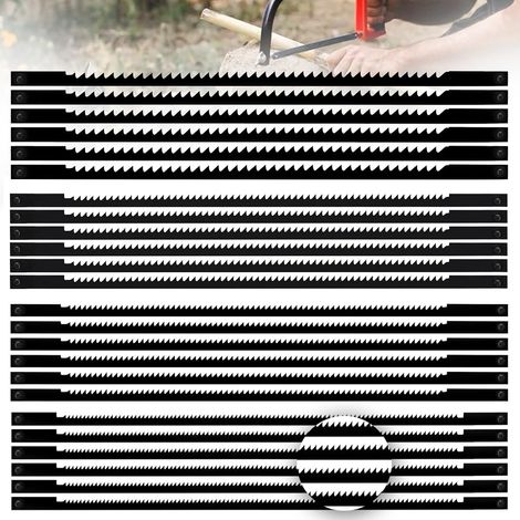 24 Pièces Lames de Scie à Chantourner, 10/15/18/24, Avec Ergots, 127mm, Pour Scier le Bois, le Plastique, la Mousse, les Métaux Tendres (1/5)