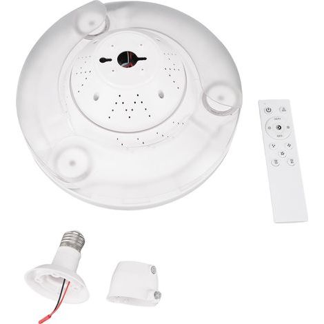 Deckenventilator mit verstellbarem LED-Licht, 3 Geschwindigkeitsstufen, Fernbedienung, klappbaren Flügeln, E27/E26, für Küche und Schlafzimmer (1/5)