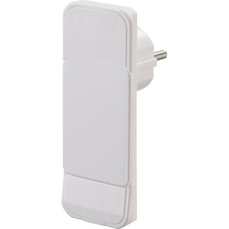 NVB 104553 Spina piatta di sicurezza Plastica con espulsore 230 V Bianco IP20 (1/5)