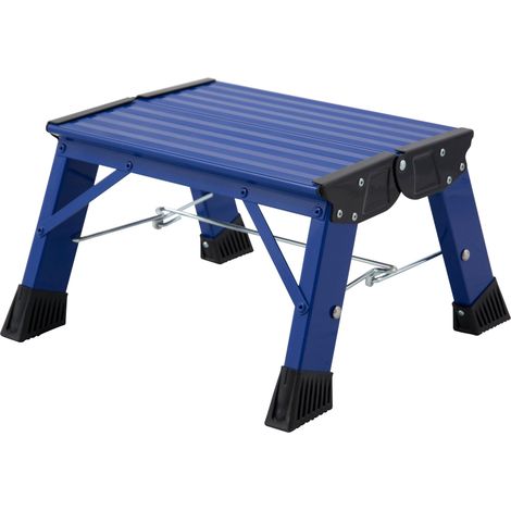 Krause Aluminium-Klapptritt MONTO Treppy Plusline blau 2,20 m Klapptritt (1/5)